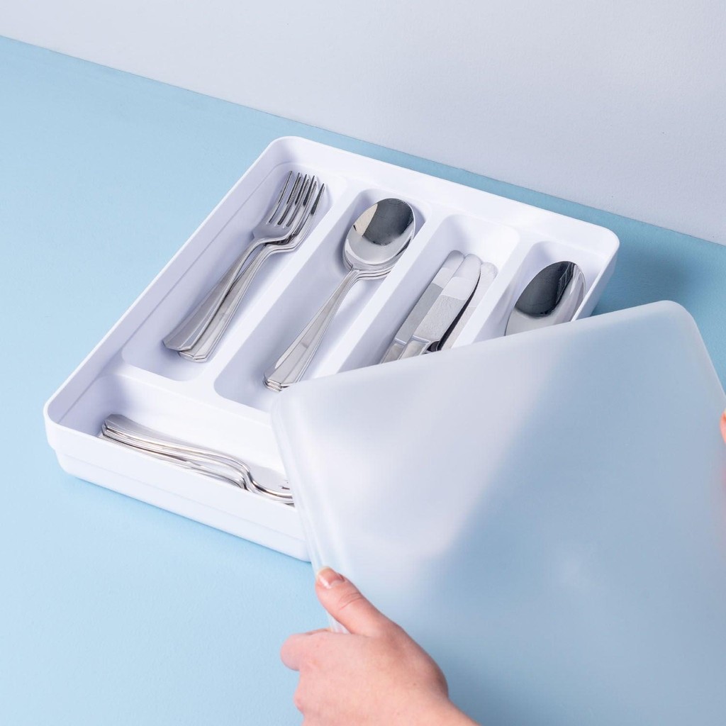 Organizador de talheres com tamapa Ou Linha Logic em Oferta na Shopee