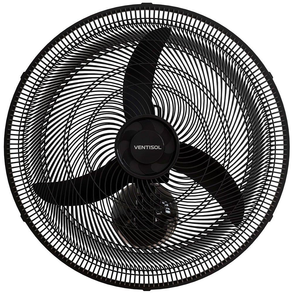 Ventilador de Parede Preto 50cm New 130W 110V VENTISOL