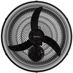 Ventilador de Parede Preto 50cm New 130W 110V VENTISOL