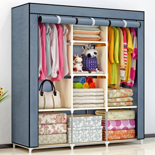 Guarda Roupa Dobrável Organizador De Roupas Portátil com Ziper Armário de Roupa Multifuncional em Oferta na Shopee