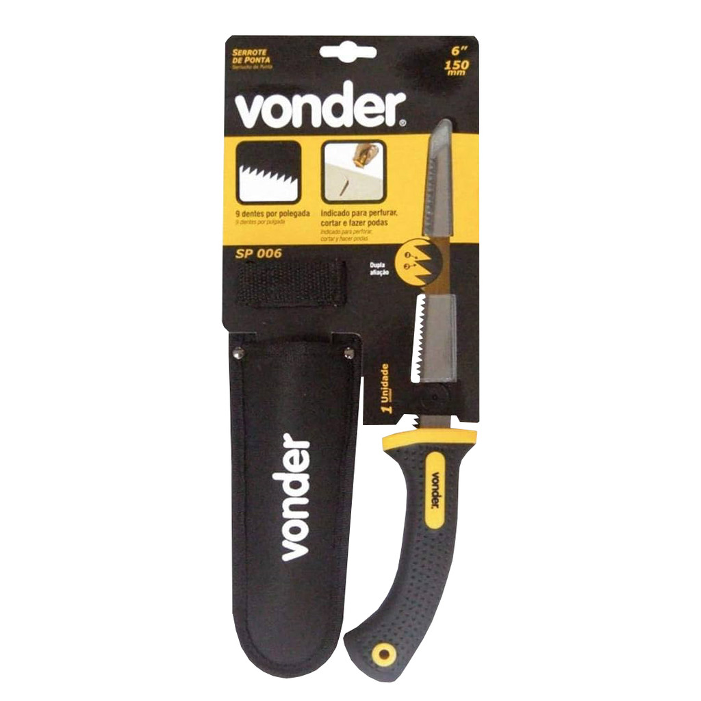 SERROTE DRYWALL 6" PONTA SP006 VONDER