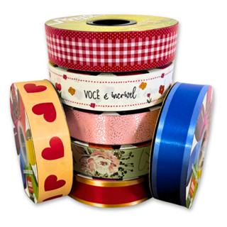 Fita Plástica para laços 32mm x 100m em Oferta na Shopee