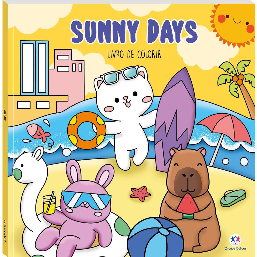 Livro Comfy & Cozy | Sunny Days | Para Colorir em Oferta na Shopee