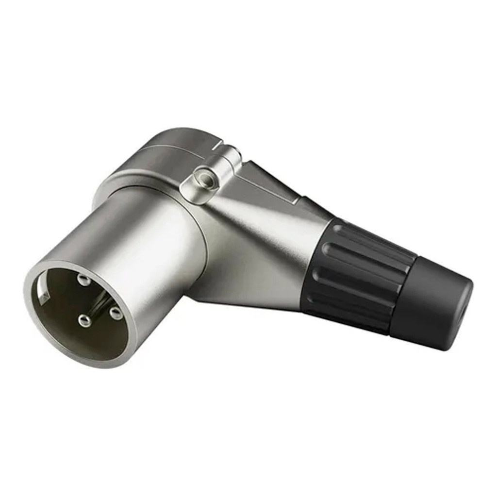 Conector Xlr Macho 90° Wireconex Plug Cannon em Oferta na Shopee