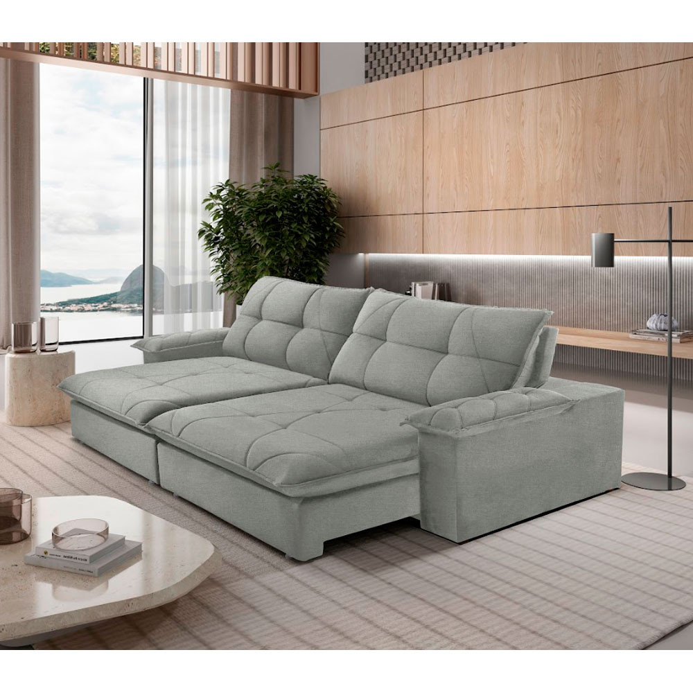 Sofá Gaia Linho 02 Módulos 100 cm B25cm Meu Sofá Online