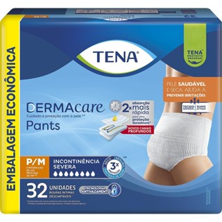 Roupa Intima Tena Pants Dermacare P/M 32 Un em Oferta na Shopee