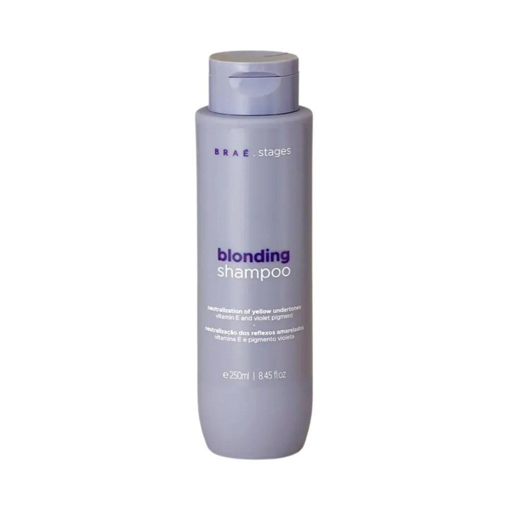 Shampoo Cabelos Loiros Braé Stages Blonding 250ml em Oferta na Shopee