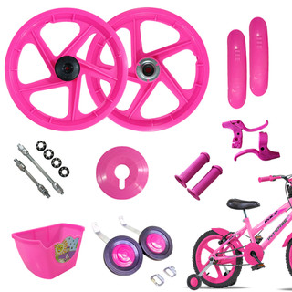 Kit Montagem Bike Aro 16 Infantil Pink