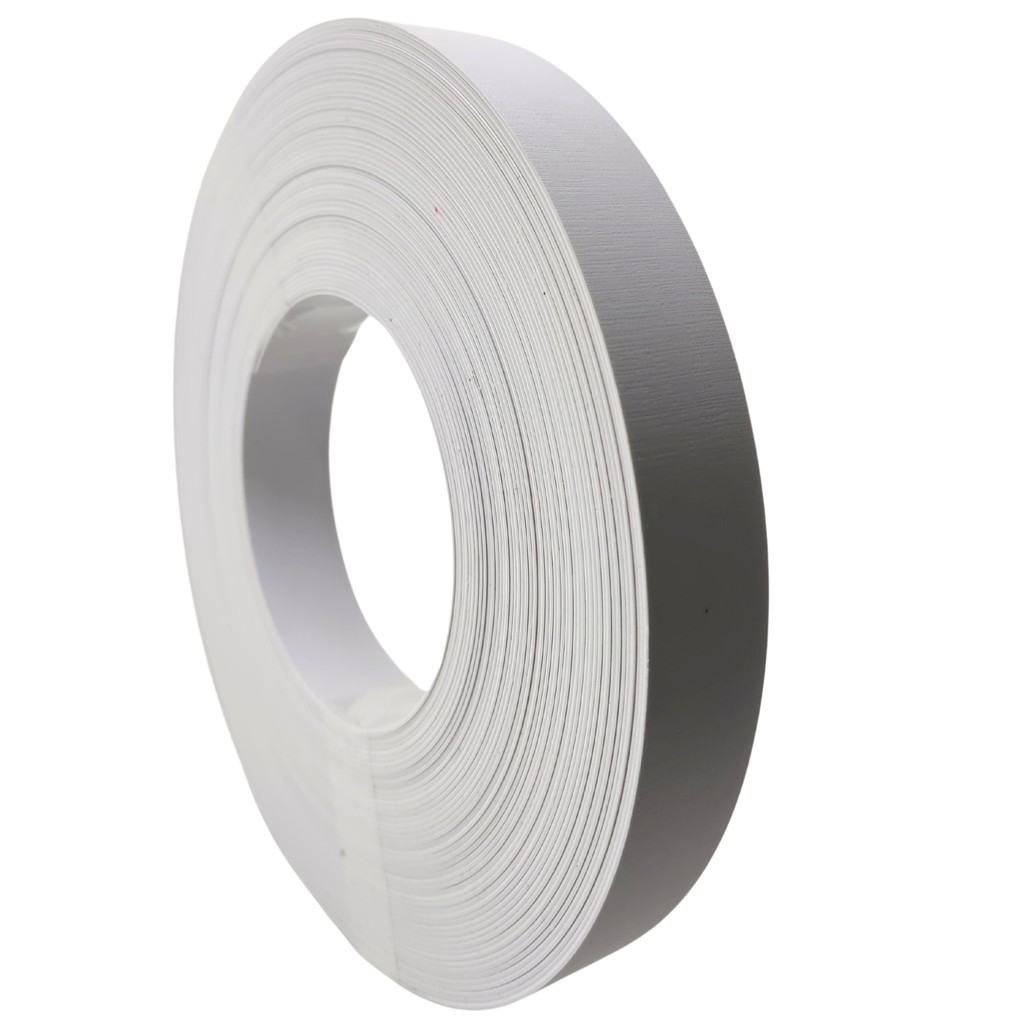 Fita de Borda Abs Cinza Aurora Trama Duratex 22mm x 1mm x 20m Para Moveis Acabamento Mdf