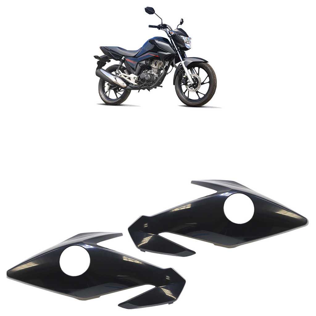 Carenagem Lateral do Farol CG 160 Titan 2022 2023 2024 Preto Injetado