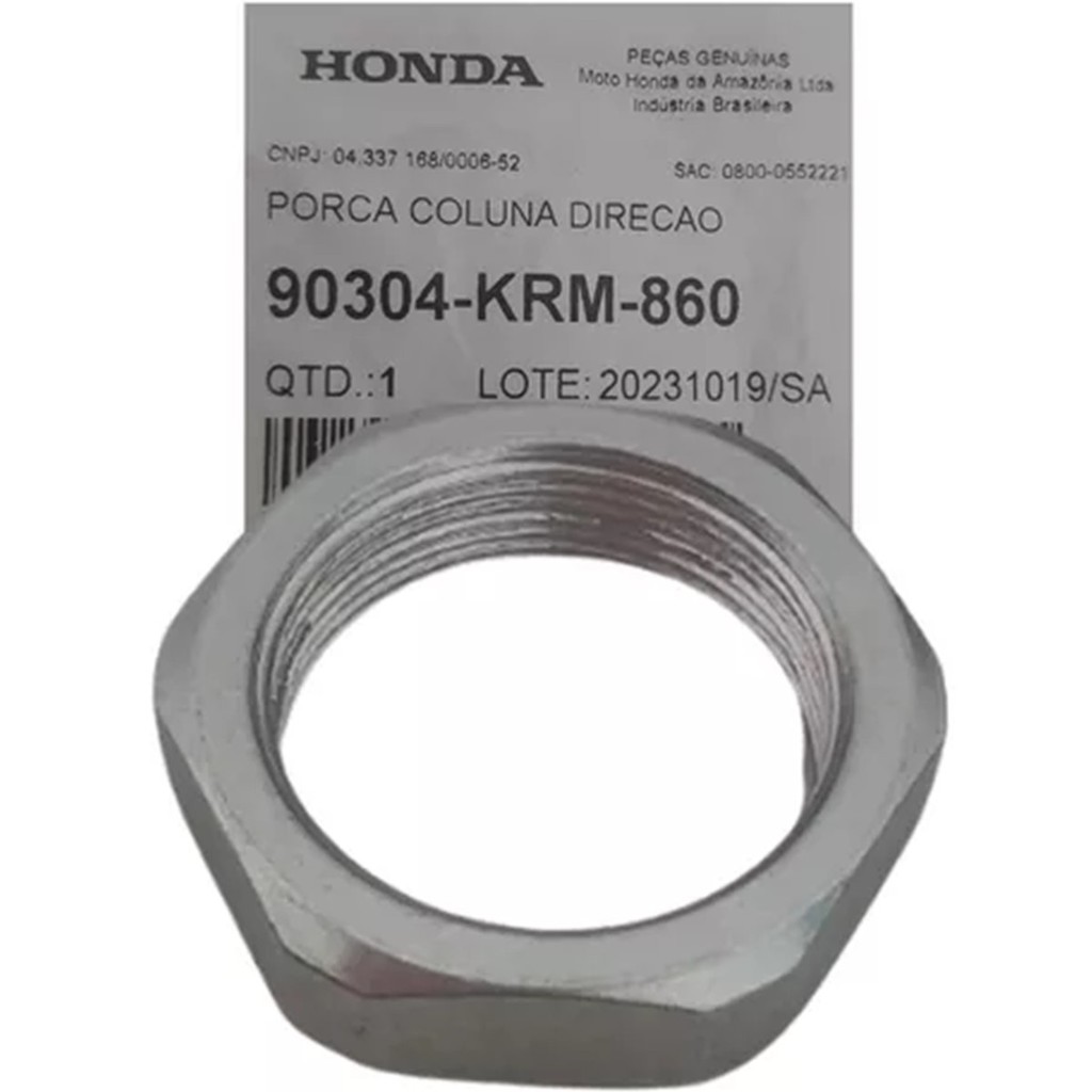 Porca Coluna Direção Superior Cb 300f Twister 23 Á 24 Honda