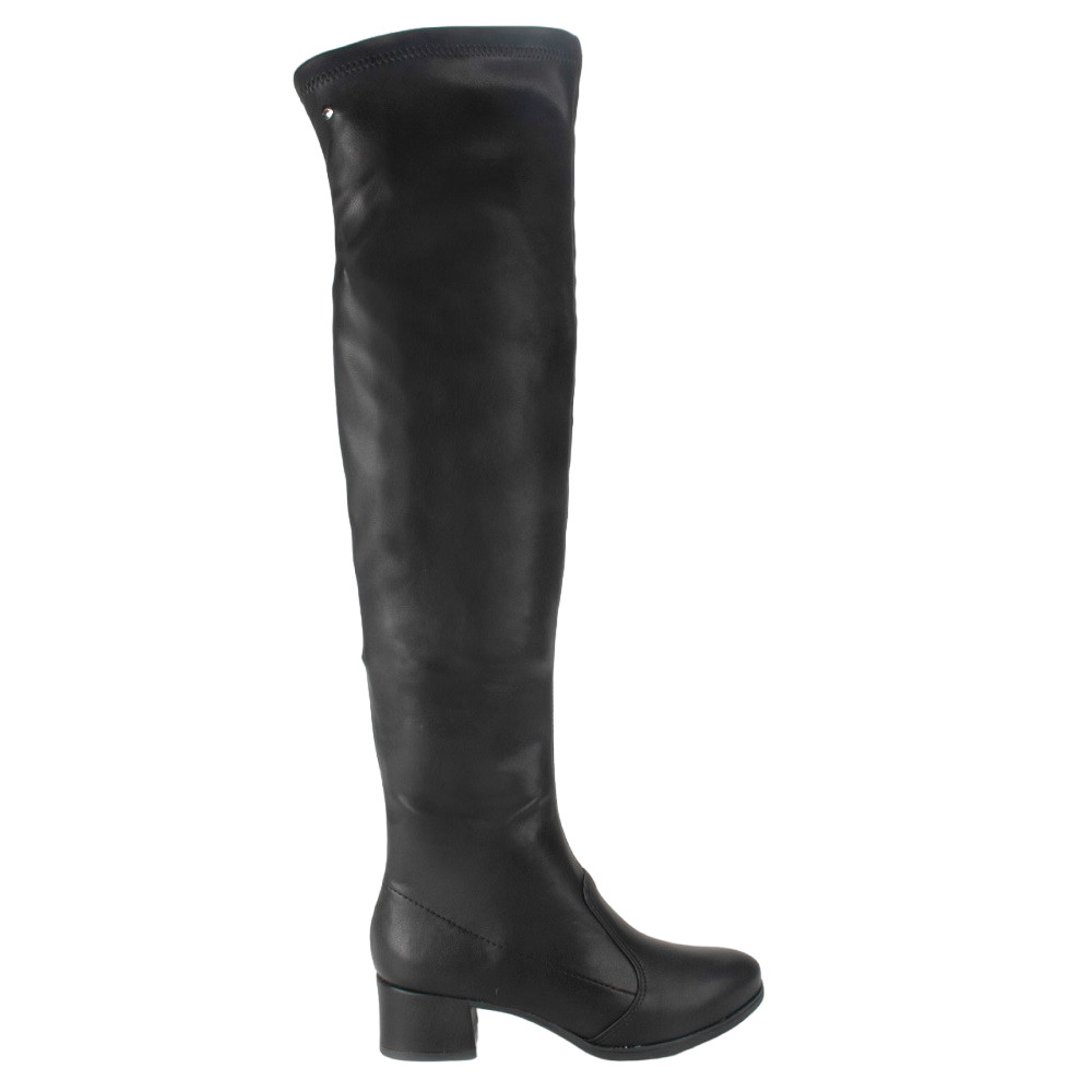 BOTA FEMININA OVER THE KNEE DAKOTA G9011 CANO LONGO SALTO BLOCO 4,5 CM ALTURA
