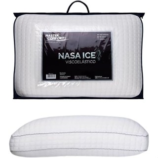 Travesseiro Antialérgico Viscoelástico 50x70 Nasa Ice Toque Refrescante em Oferta na Shopee