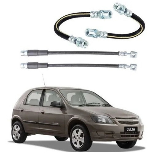 Kit Flexível Freio Dianteiro/tras. Celta 2001 2002 2003 2004 em Oferta na Shopee