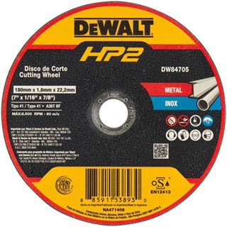 Disco De Corte Industrial Metal/inox Hp2 7'' Dw84705 Dewalt em Oferta na Shopee