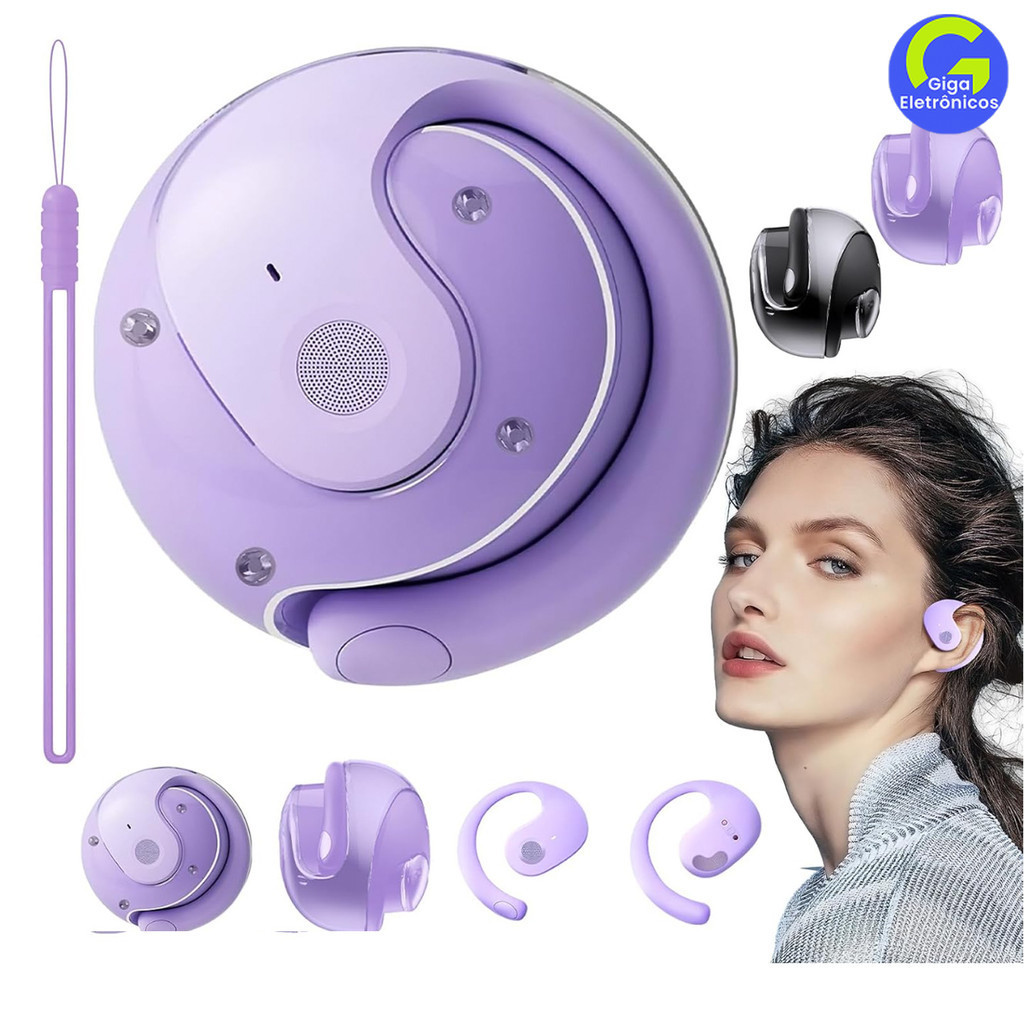 Suporte Orelha Pendurada Fone de ouvido Anti-queda TWS Ergonômico Bluetooth Sem fio