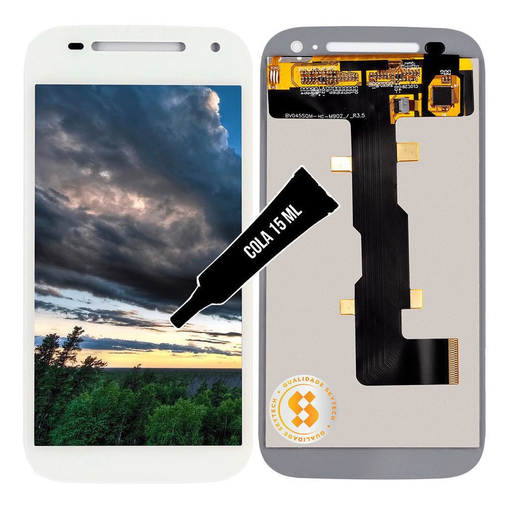 Tela Display Touch Lcd Moto E2 Xt1514, XT1523, XT1506 e XT1527 Premium Touch Compatível Com Motorola Padrão Gamex