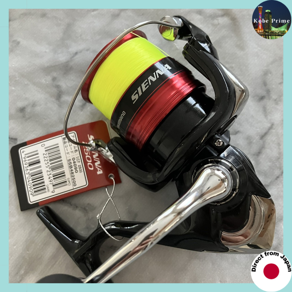 Carretel Giratório Shimano 19 Sienna Com Linha De 150 M-Versátil Para Pesca De Robalo , Truta , Surf E Jigging