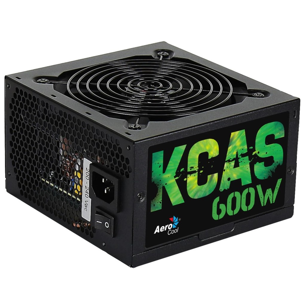Fonte Real Gamer ATX KCAS 600W 80 Plus 110V/220V Aerocool