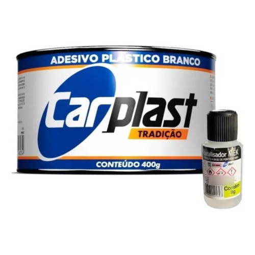 Massa Plástica Branca Adesivo Car Plast 400g Maxi Rubber