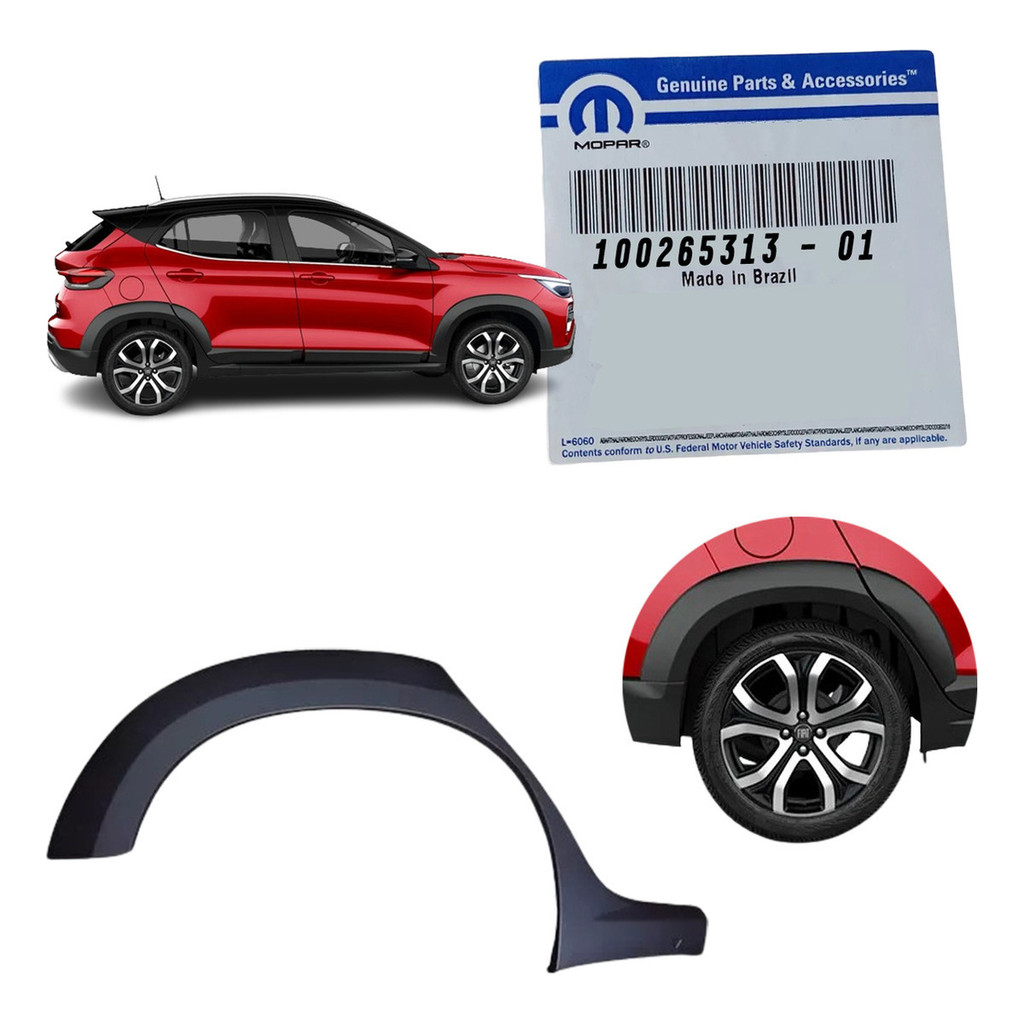 Moldura Paralama Vao Roda Traseira Direito Origi Fiat Pulse em Oferta na Shopee