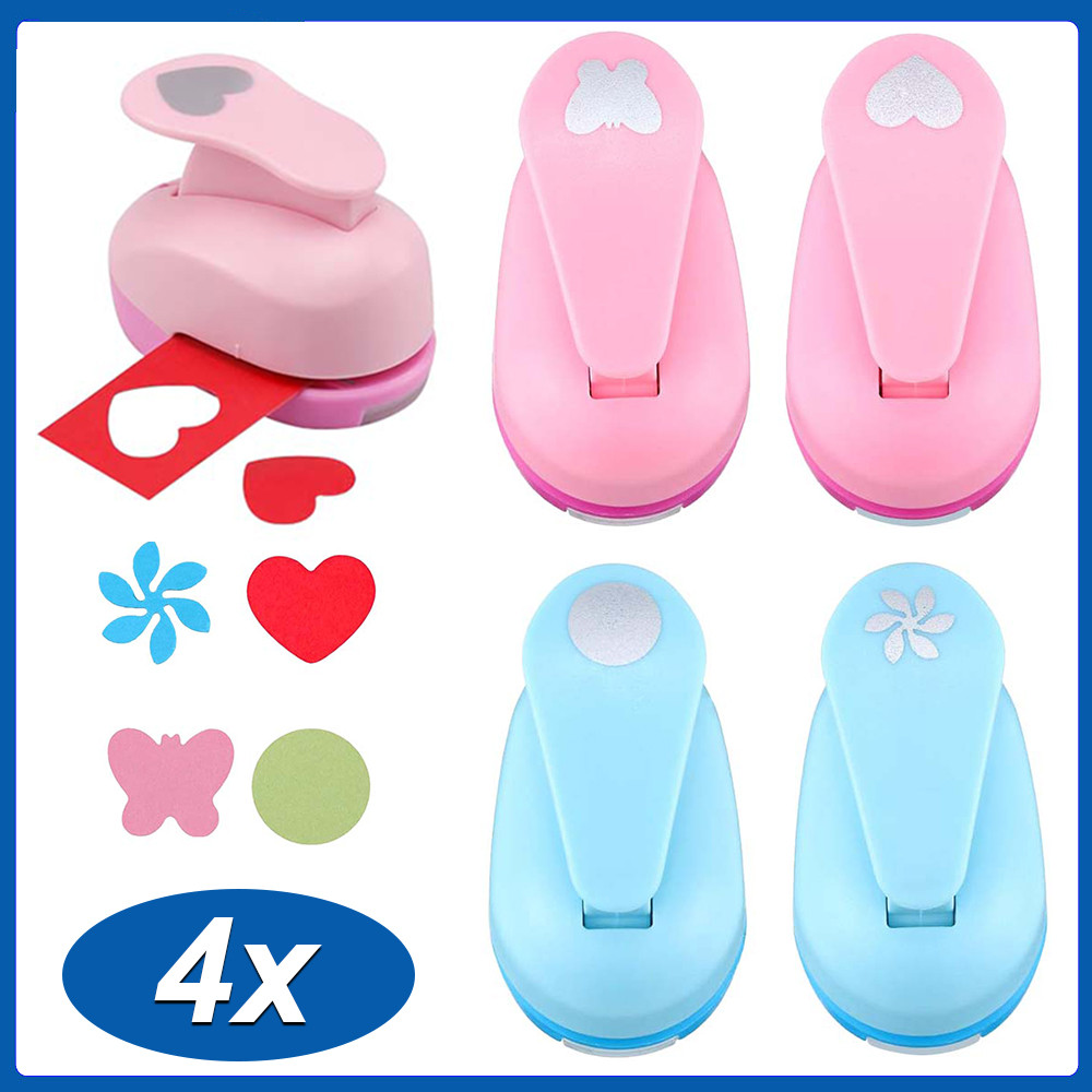 4 PCS Scrapbook Perfurador de papel Eva Leaf Scrapbook Flower Punch em Oferta na Shopee