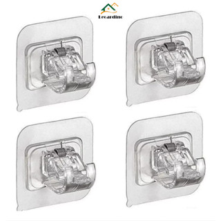 Kit 4 ou 16 Ganchos adesivos para varão de cortina que não precisa furar suporte de parede em Oferta na Shopee