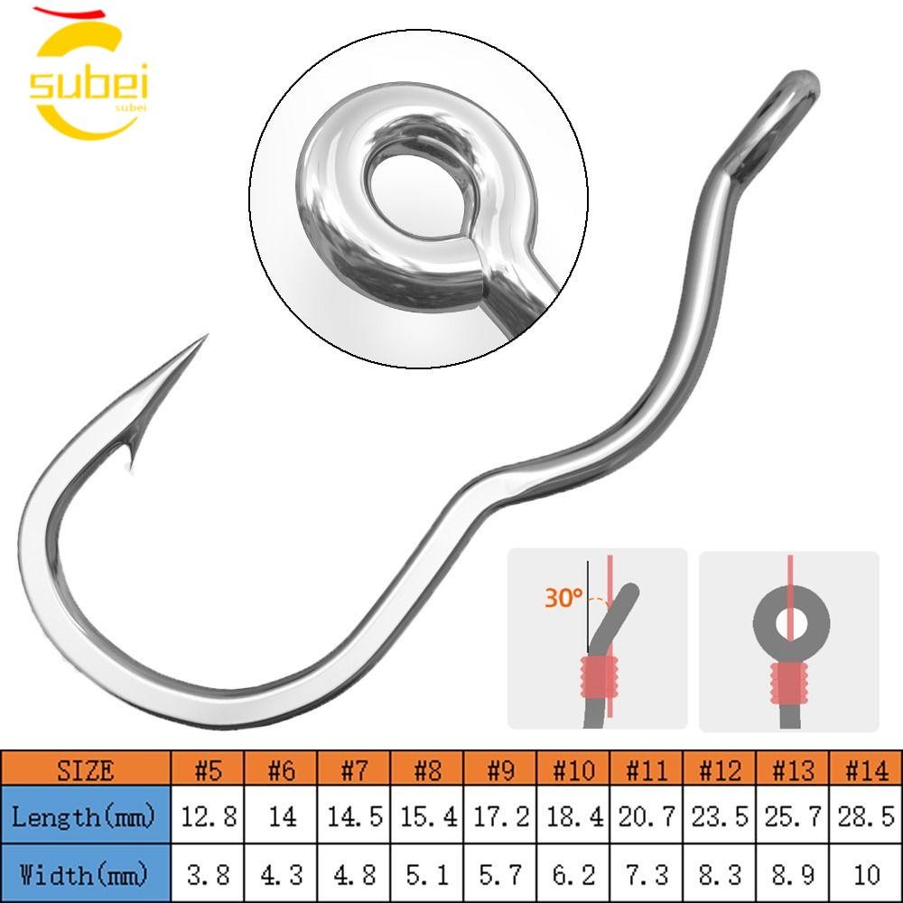 SUBEI 12 Unidades/Pacote Anzol Automático Flip , Com Olho Gancho De Pesca De Aço De Alto Carbono , Equipamento Farpado A em Oferta na Shopee