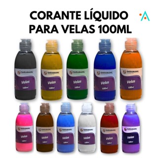 Corante Líquido para Velas 100ml Saramanil – Cores Suaves | Não Altera Fragrância | Artesanato DIY em Oferta na Shopee