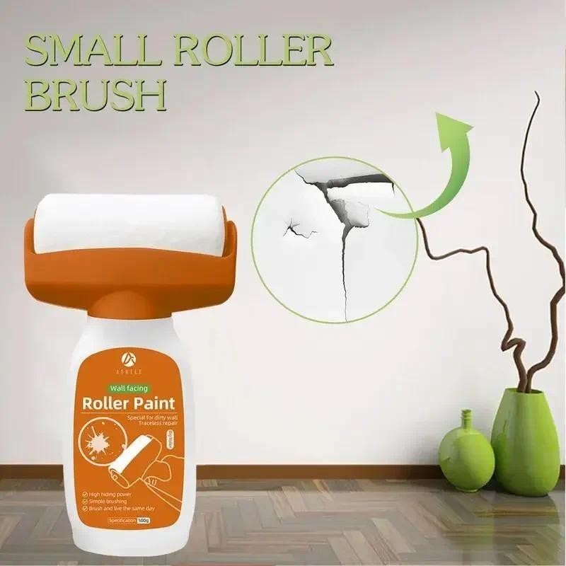 Pintura De Rolo Para Parede 17.6oz/500g Pincel Pequeno Ferramenta De Reparo De Conjunto De Escova Bricolagem em Oferta na Shopee