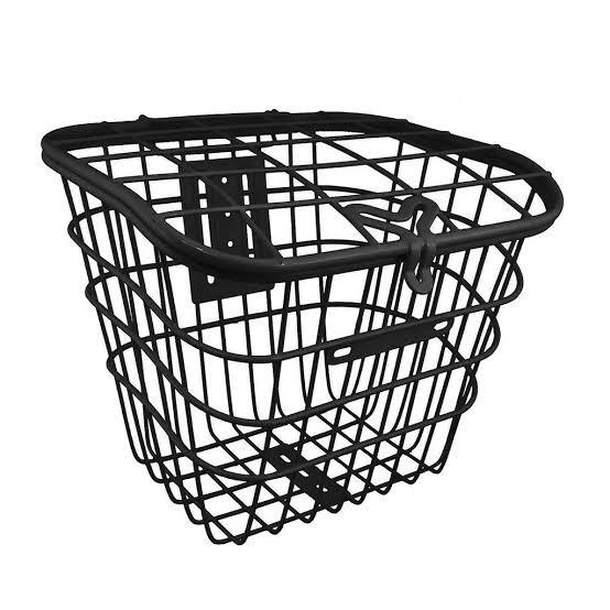 Cesta Para Bicicleta Aro 26 Reforçada Grande Com Tampa Aco
