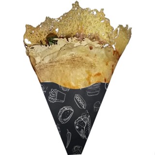 100 Pçs Caixa Embalagem Tapioca E Crepe Frances (preto) em Oferta na Shopee