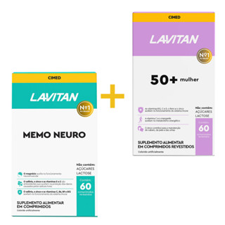 Kit Lavitan 50+ Mulher + Memo Neuro – Memória, Foco e Vitalidade Feminina em Oferta na Shopee