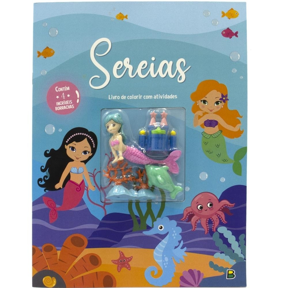 Aventuras com Borrachas - Colorir & Atividades: Sereias em Oferta na Shopee