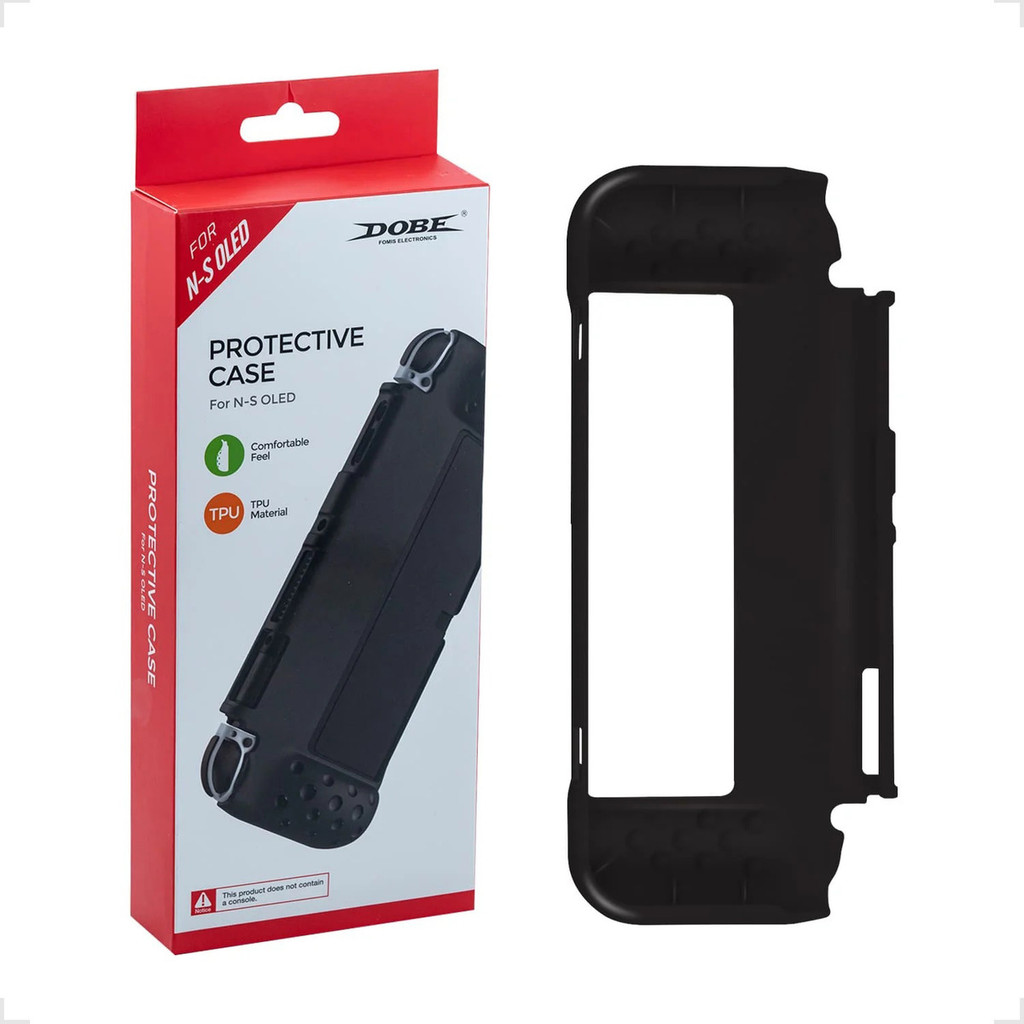 Capa Case Protetora Em Tpu Antiderrapante Compatível Para Nintendo Switch Oled Dobe Tns-1142