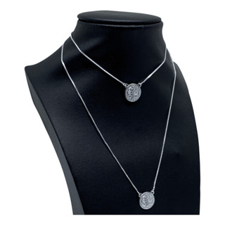 Escapulário Prata 925 Colar São Bento Legítima Masculino/Feminino 60cm Medalha Corrente Cordão em Oferta na Shopee