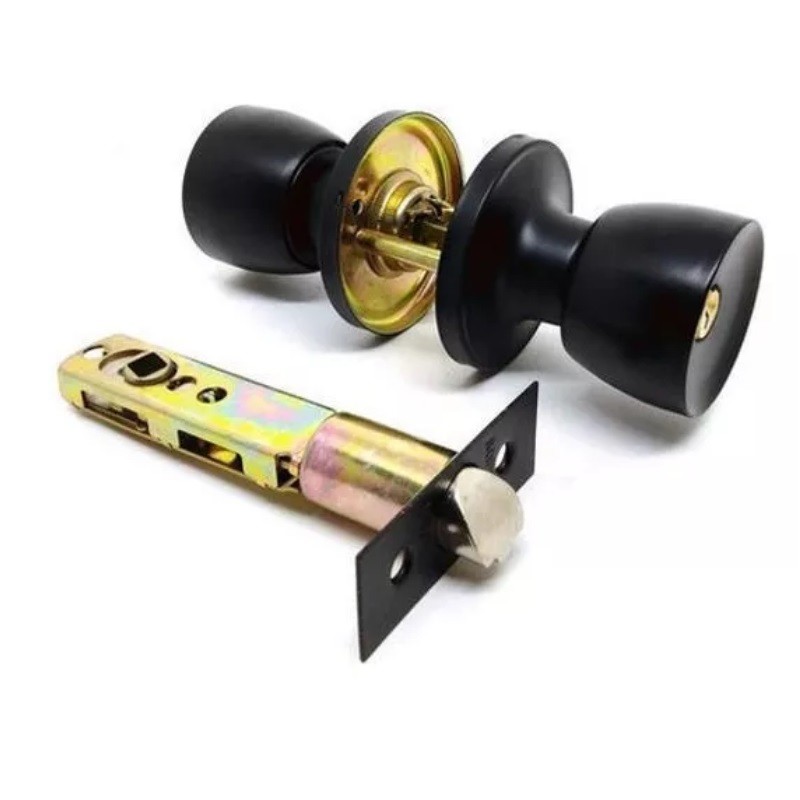 Fechadura Tubular Tulipa Divisoria Soprano Preta em Oferta na Shopee