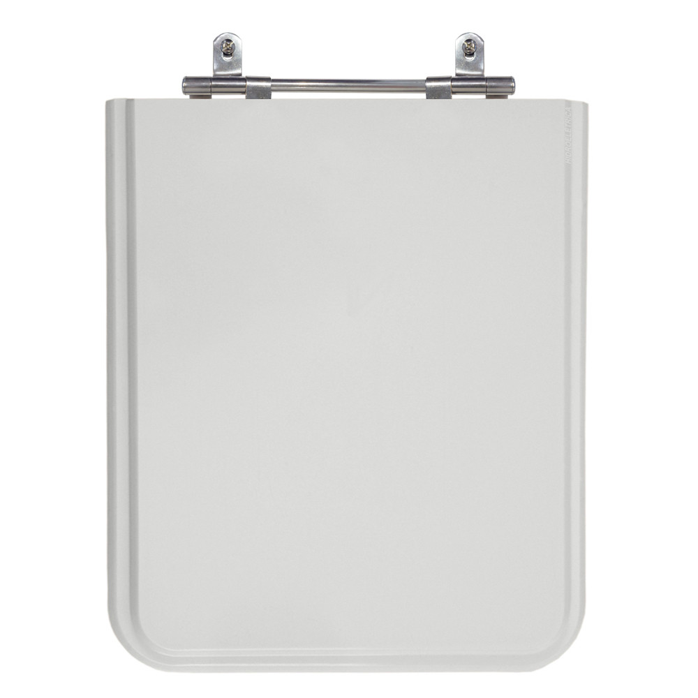 Assento Poliéster Laminado Square Cinza Claro Tampa para Vaso Incepa