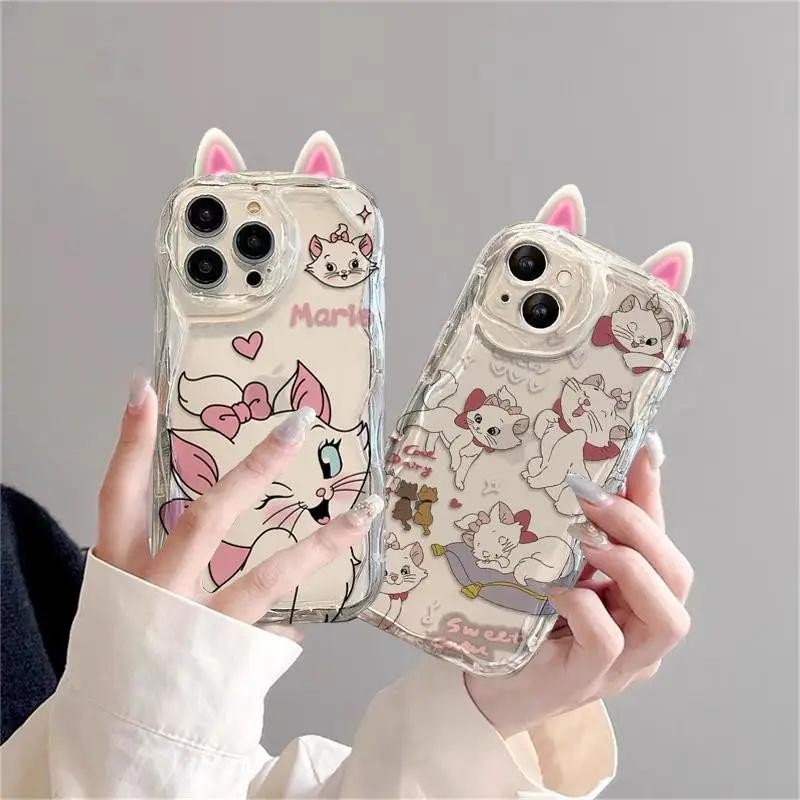 Invólucro Para Xiaomi 14C 13C 12C 9C Redmi Nota 14 13 Pro 12 11 10 Plus Caso De Celular INS Desenhos Animados Orelhas 3D em Oferta na Shopee