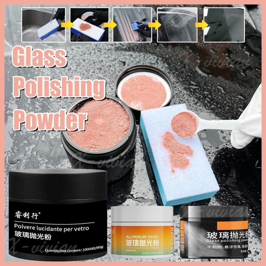 Pó De Polimento De Vidro Removedor De Filme De Óleo Pára-Brisa Do Carro Reparação De Riscos Em