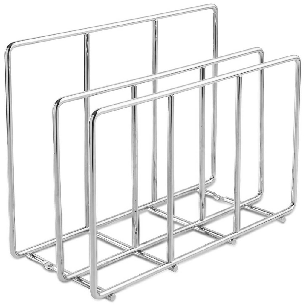 Suporte para Tábua de Corte Carne Duplo Organizador Aramado para Cozinha Masutti Cromado
