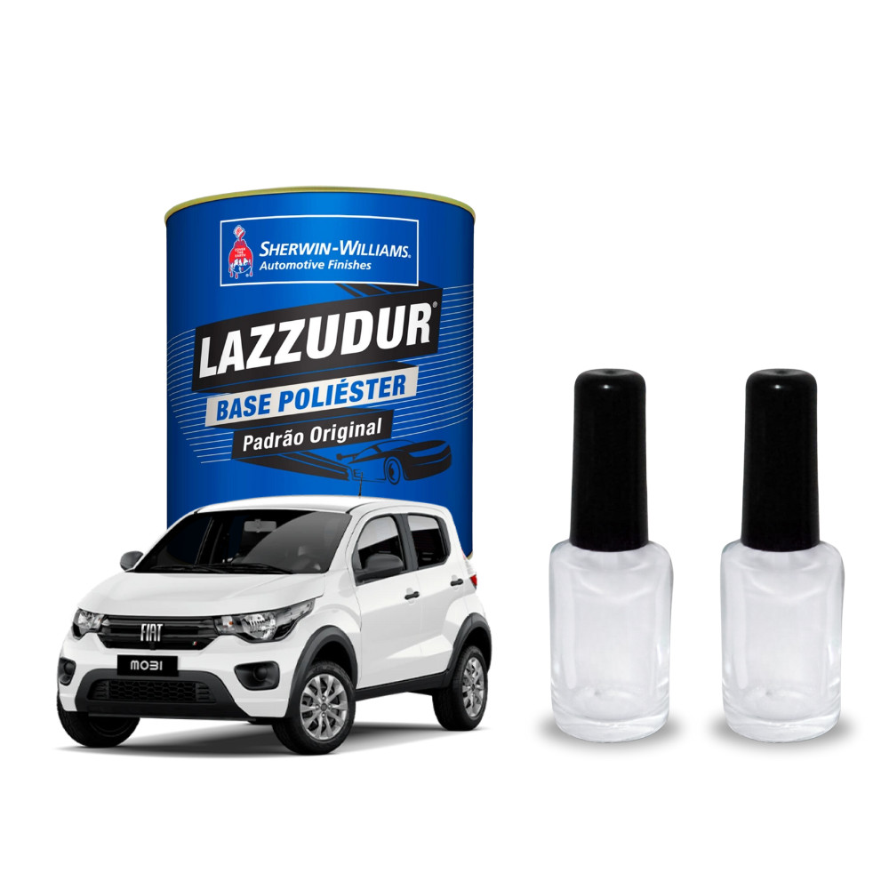 Kit 2 Tintas Automotiva Branco Banchisa Carro Fiat 04049 10Ml Sherwin Williams Alta Cobertura Acabamento Brilhante em Oferta na Shopee