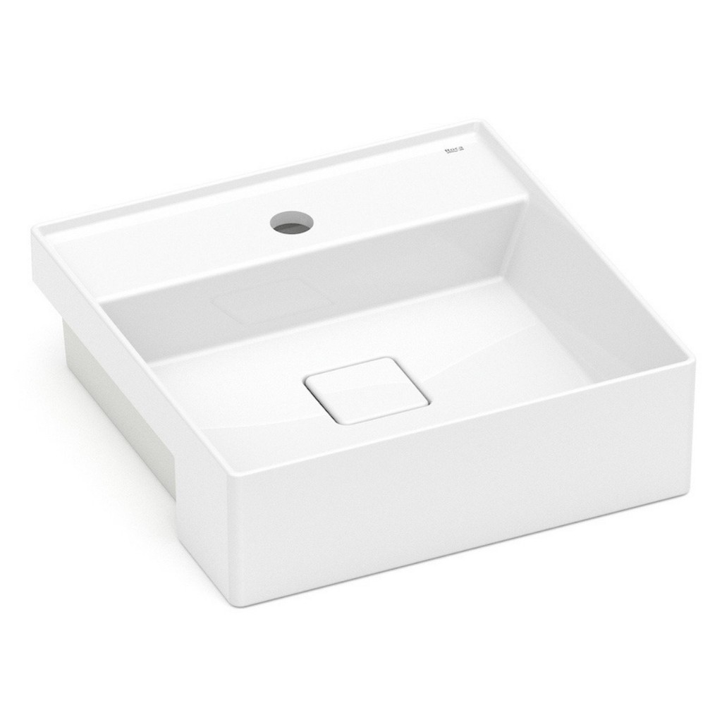 Cuba de Semi Encaixe 40x40cm com Mesa T10 Roca Branco - Home & Living