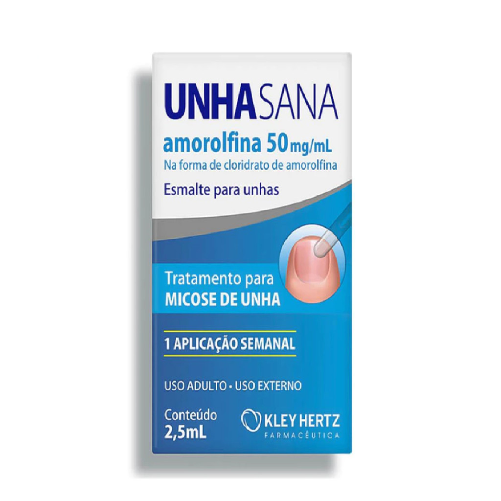 Unha Sana Esmalte Antimicótico 50mg/ml 2,5ml- Kley Hertz