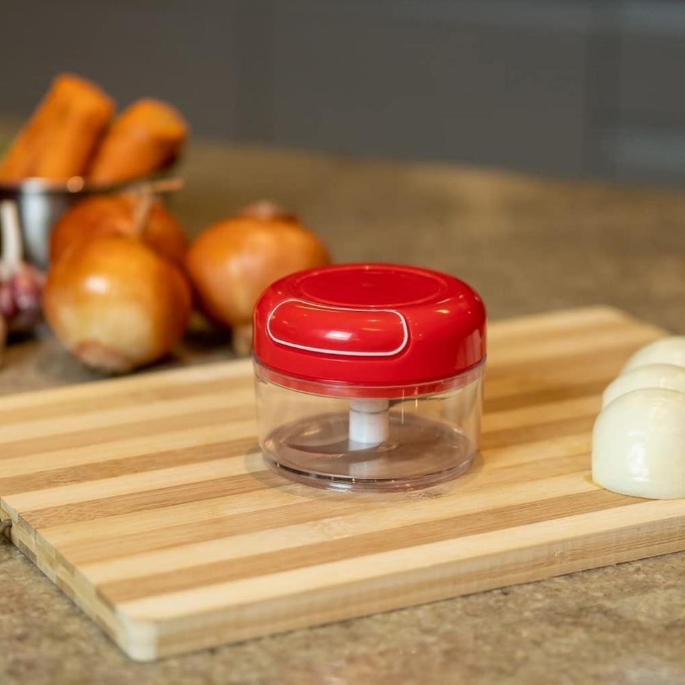 KIT 2 PCS Processador Triturador De Alimento Pequeno 2 Lâminas Em Inox