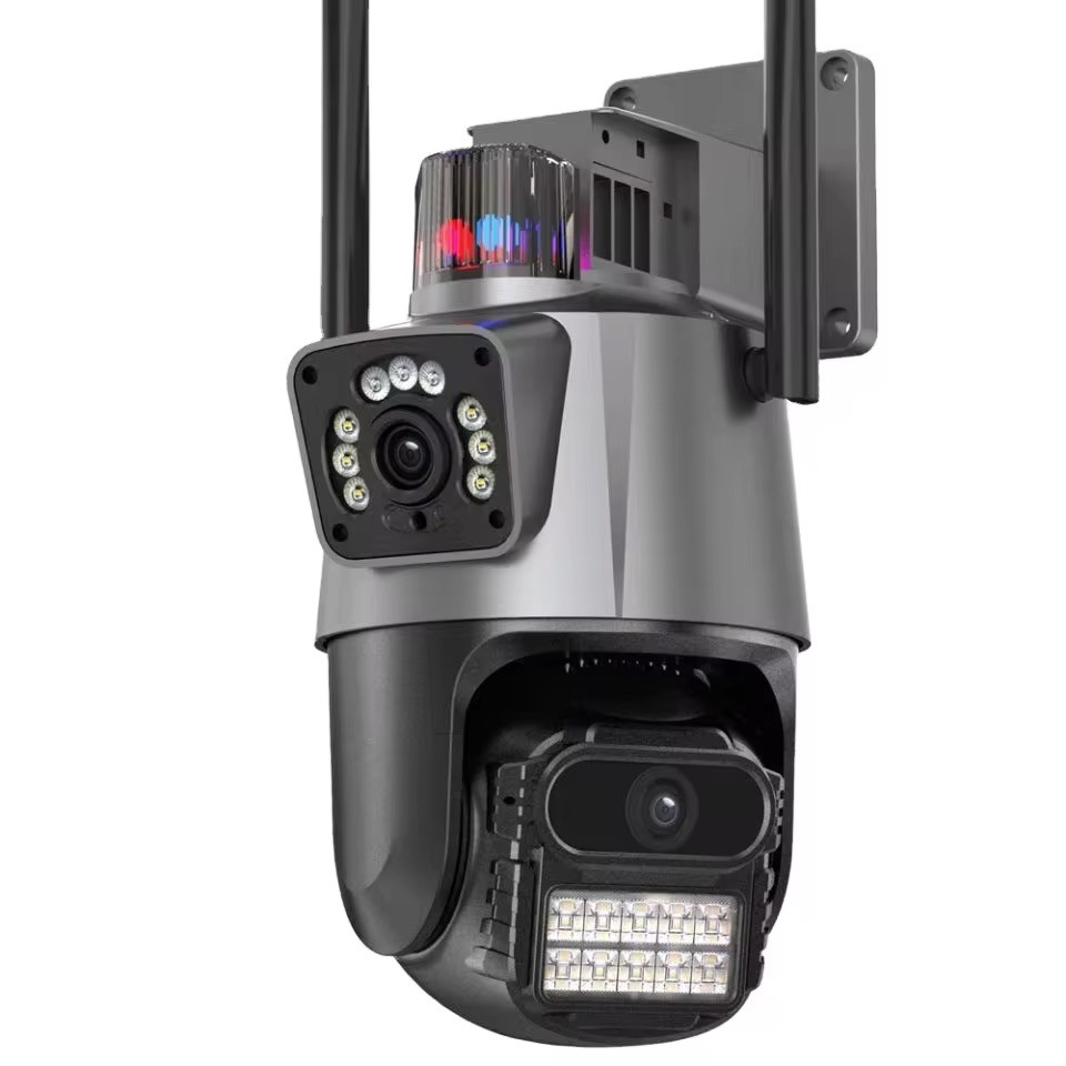 Câmera IP Wi-Fi 360° Controle PTZ Visão Noturna Lente Dupla Leboss LB-CA245