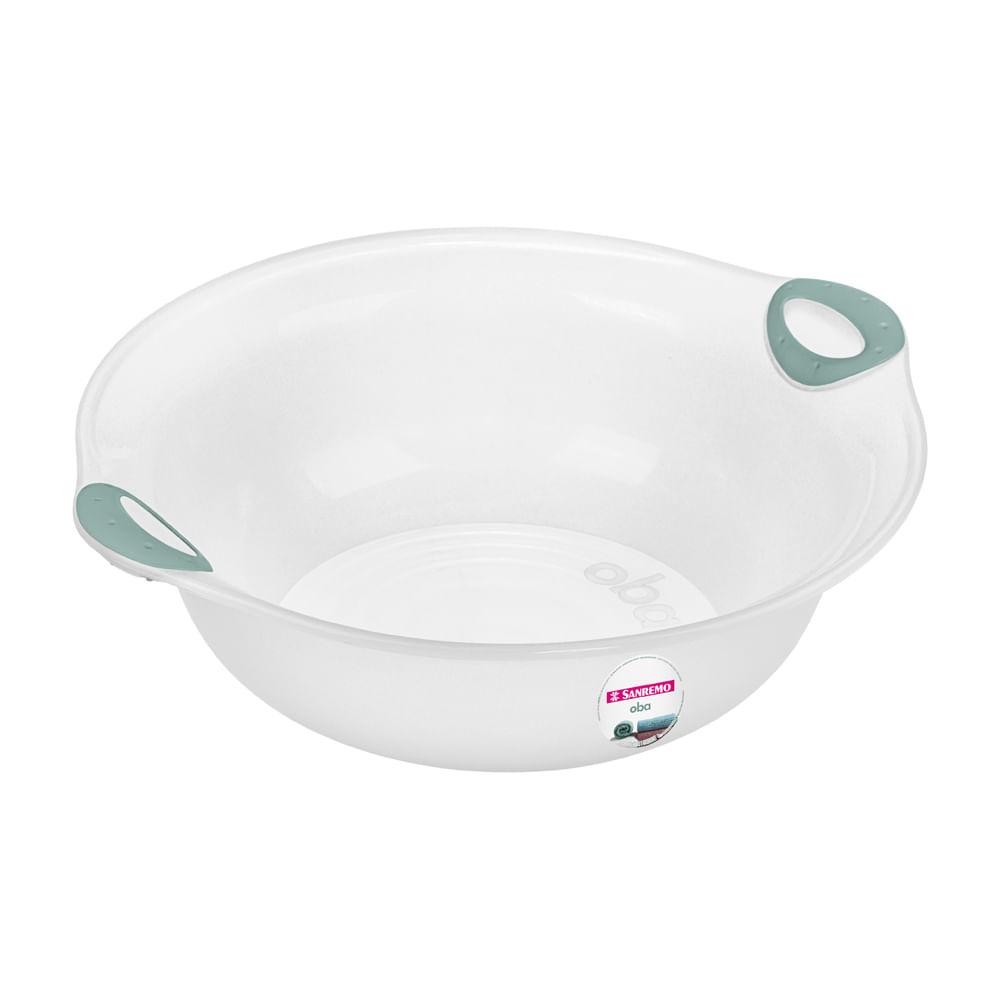 Bacia Plástica Transparente 15,7L Oba Sanremo - Home & Living