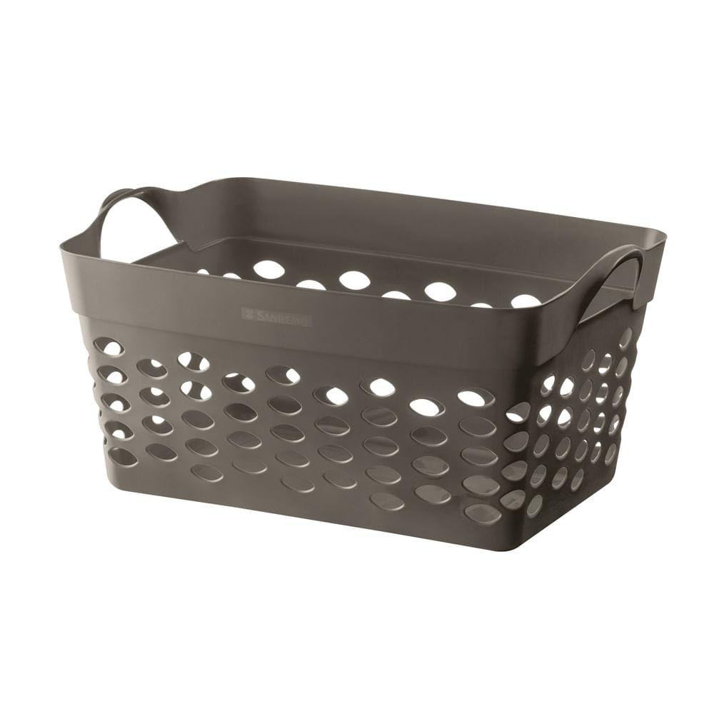 Cesto Organizador Retangular Plástico Castor 22L Moolti Sanremo em Oferta na Shopee