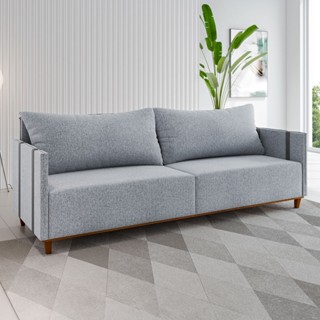 Sofá 3 Lugares Living Linho em Oferta na Shopee