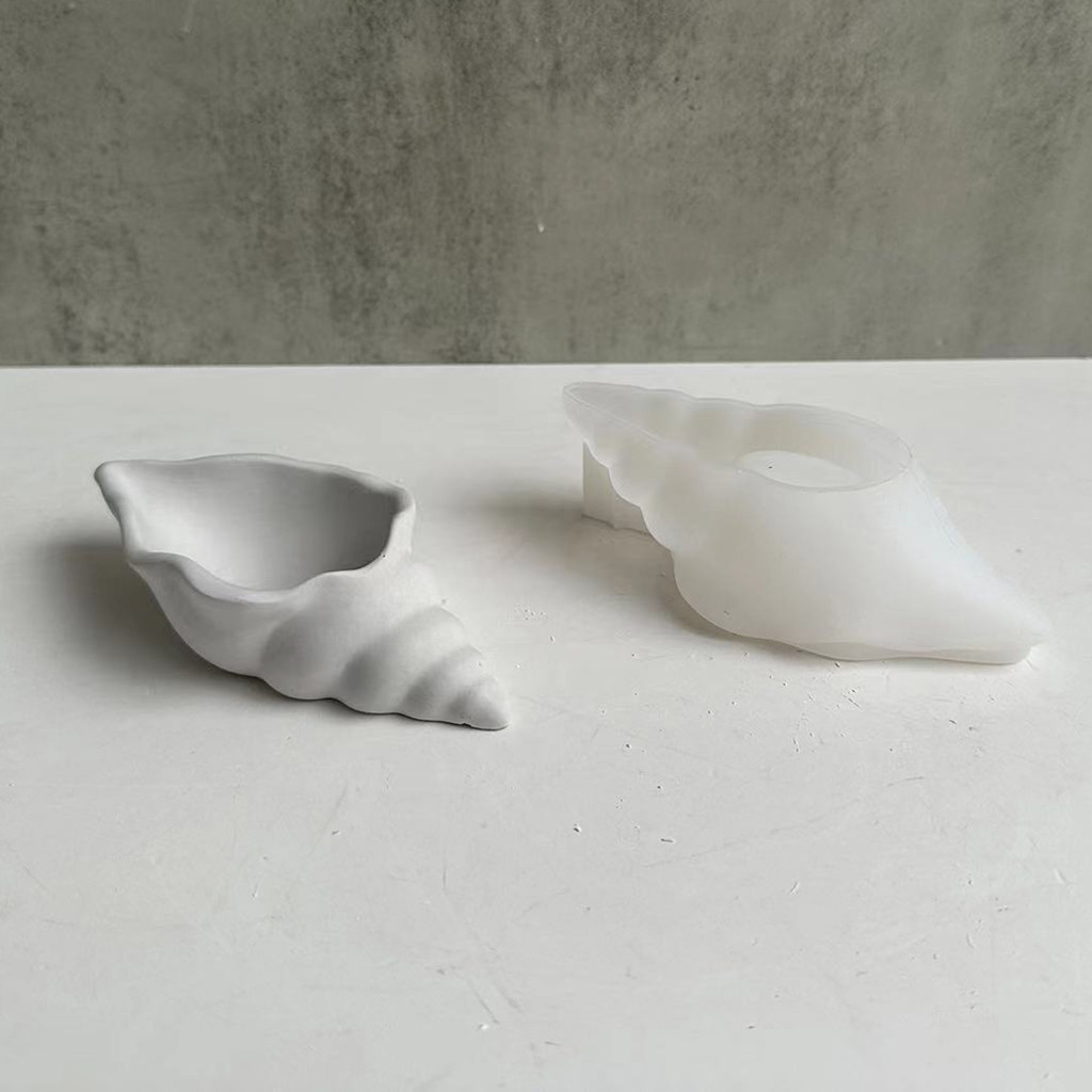 Molde De Bandeja Em Forma De Concha De Silicone Criativo Caracol Do Mar Fundição Epóxi Para Armazenamento De Pratos Deco